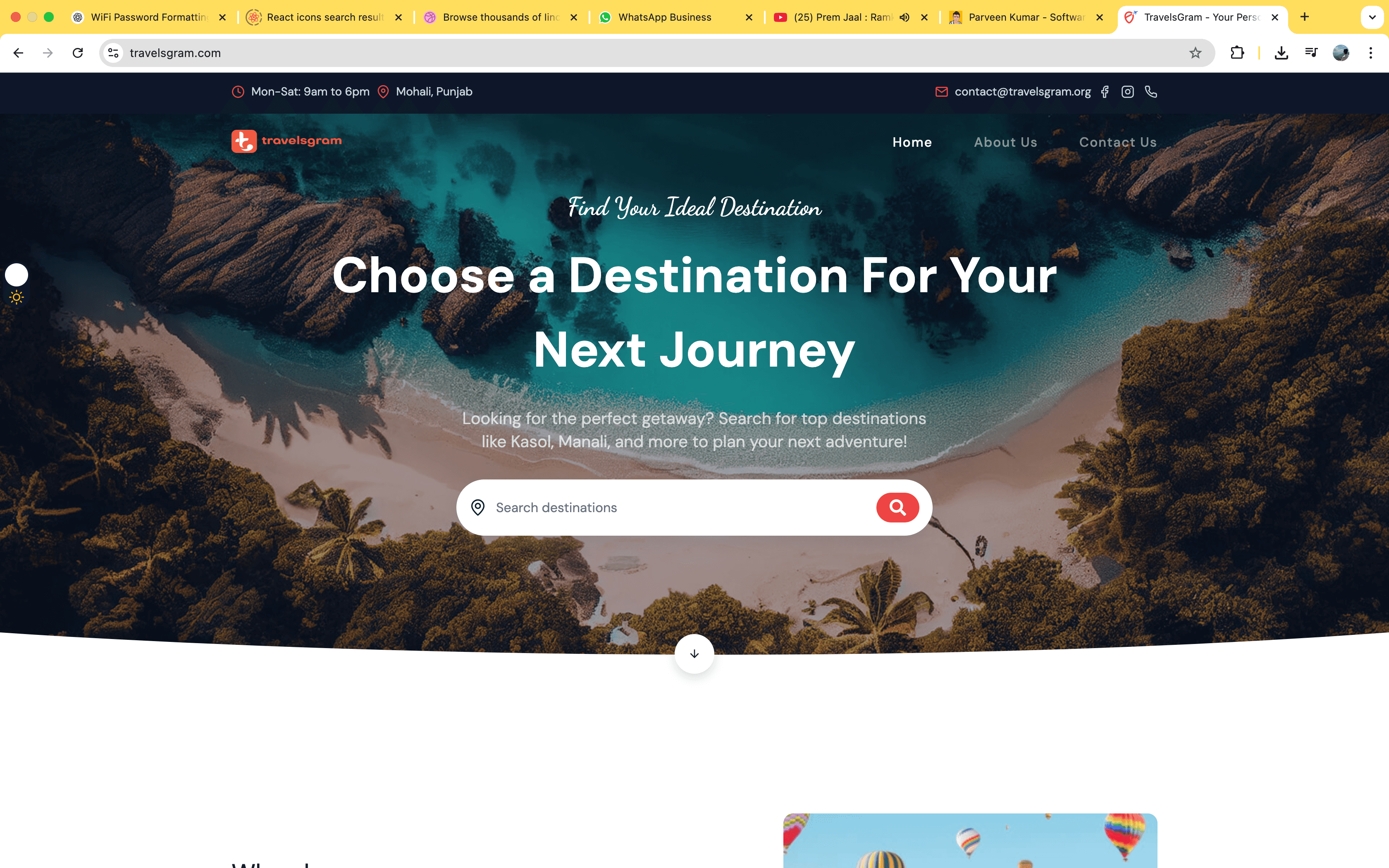 TravelGram Tour Packages